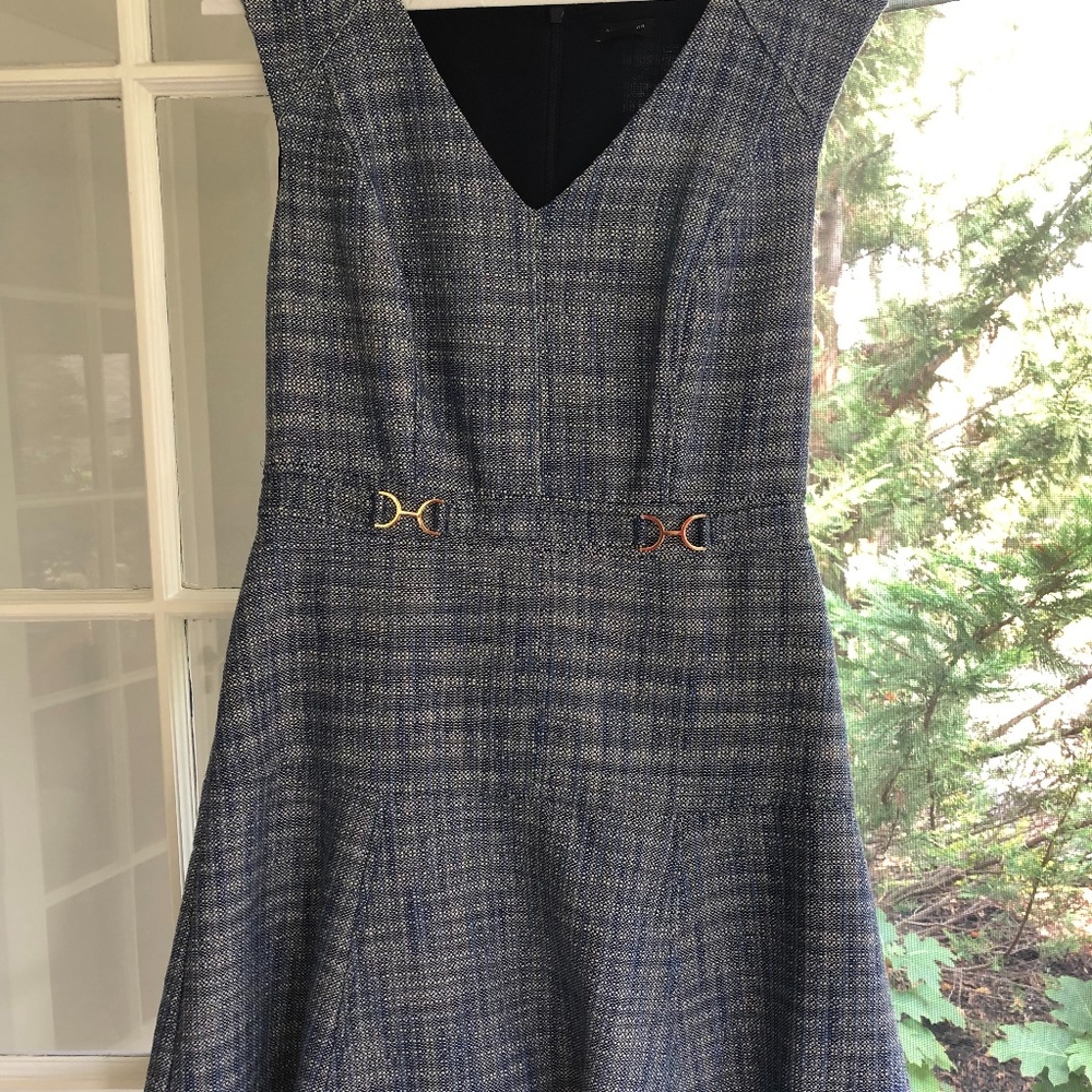 Ann Taylor  Blue "Linen" dress- Sz 4